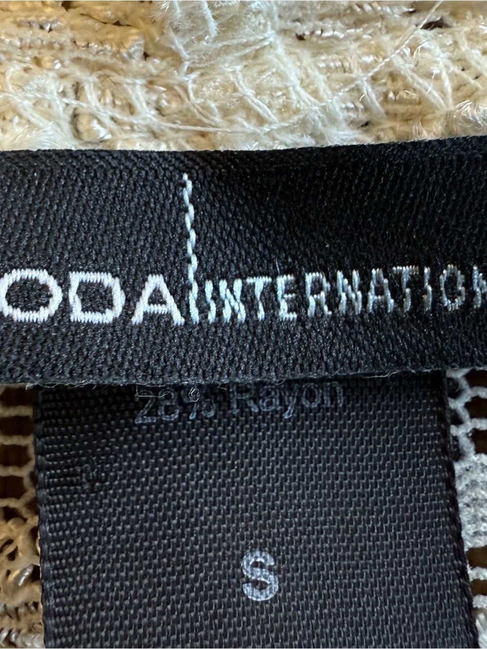 Y2K Vintage Moda International Ivory Lace Tie Front Cardigan — Small — USA - Picture 14 of 14